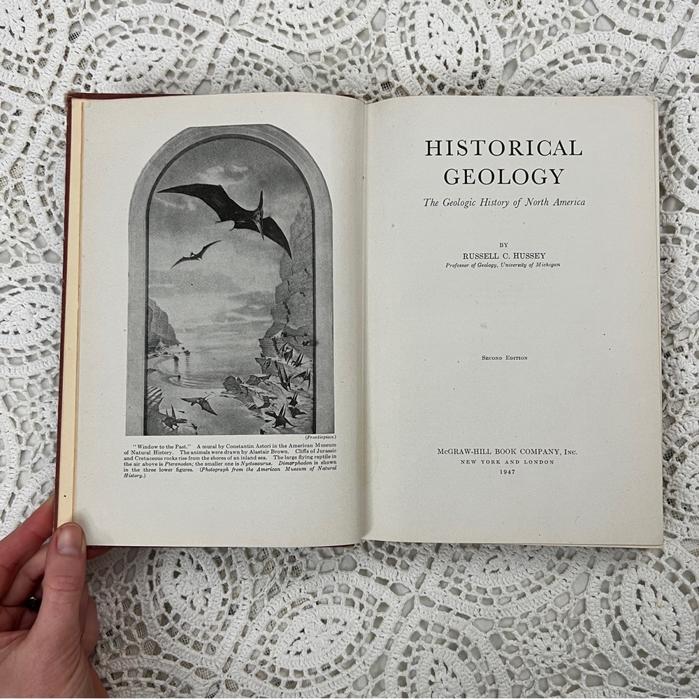 ⚠️Vintage Historial Geology hardcover
